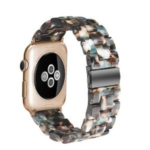 NEW Resin Blue Flower Strap Band for Apple Watch